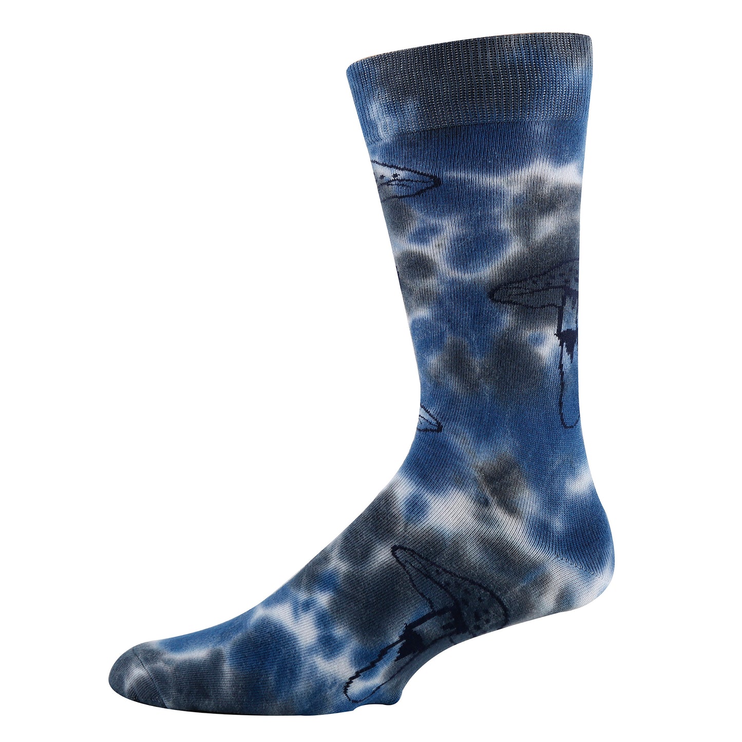 Night Breeze Tie Dye Socks Premium Crew Socks- Sock It Up Sock