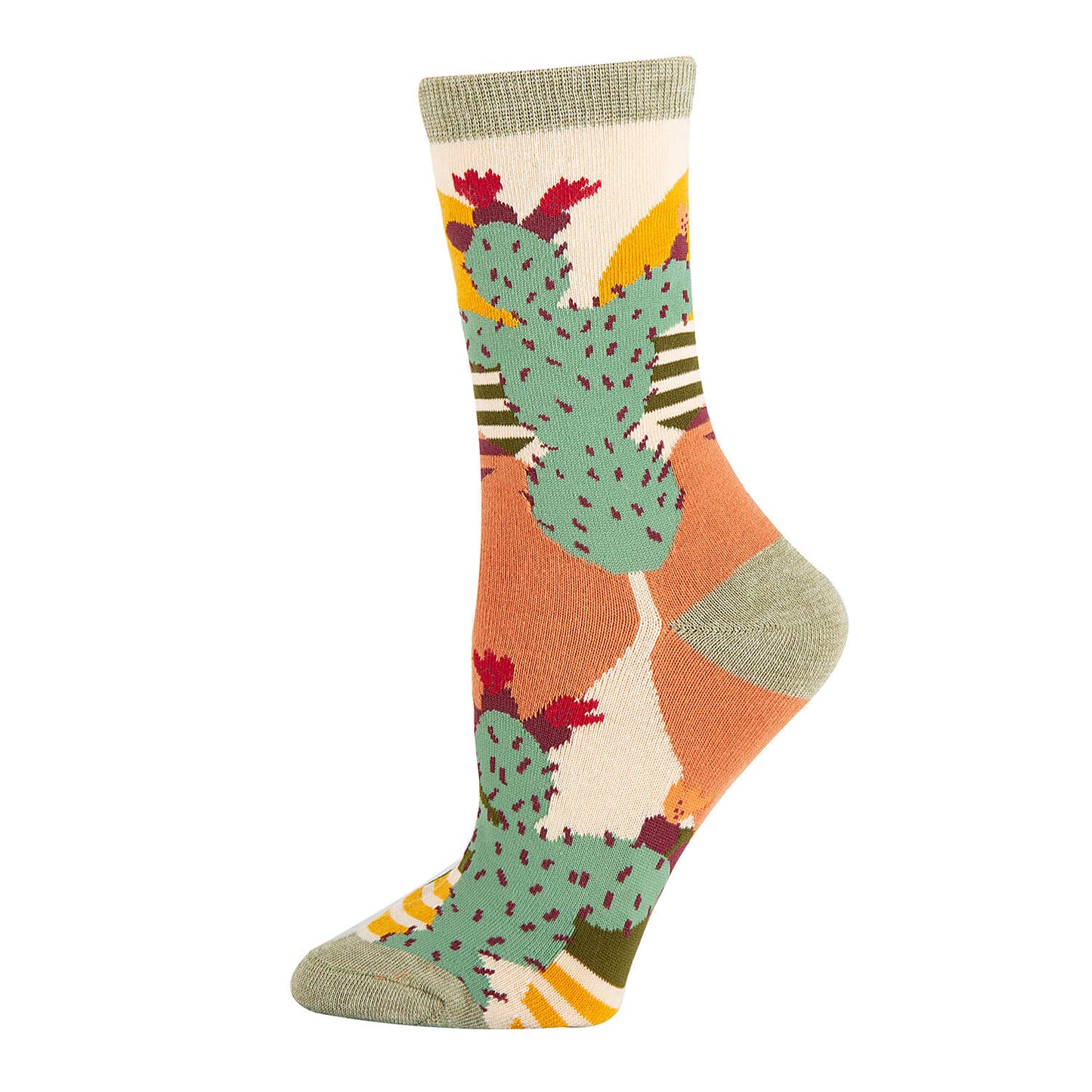 Sol De Cactus Socks Premium Crew Socks- Sock It Up Sock