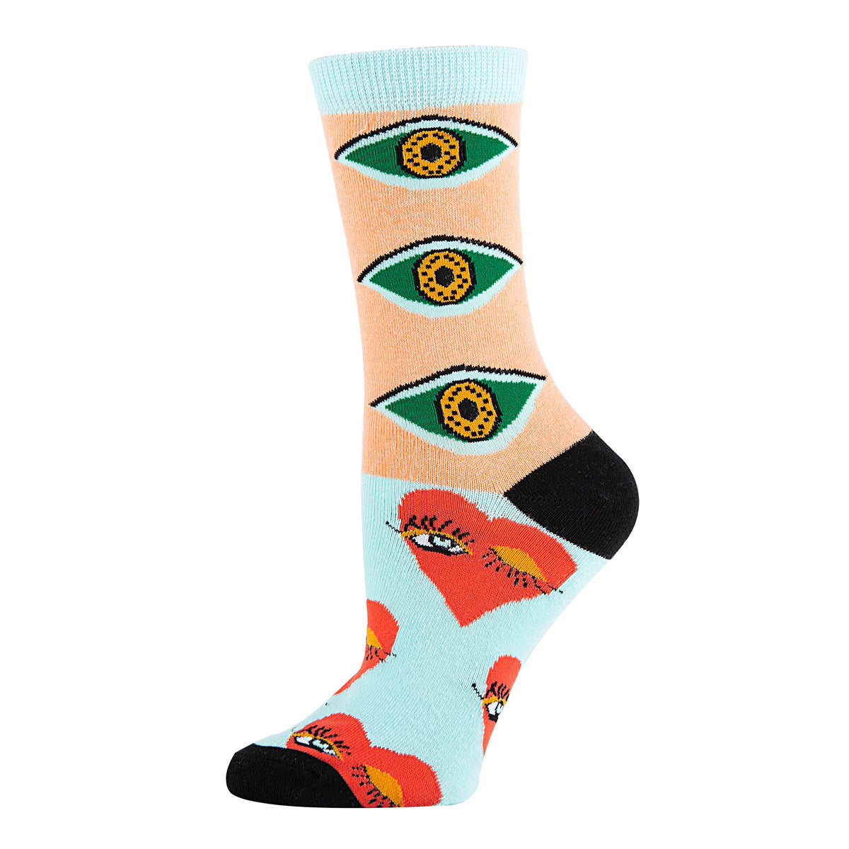 EYE Love It Socks Premium Crew Socks- Sock It Up Sock