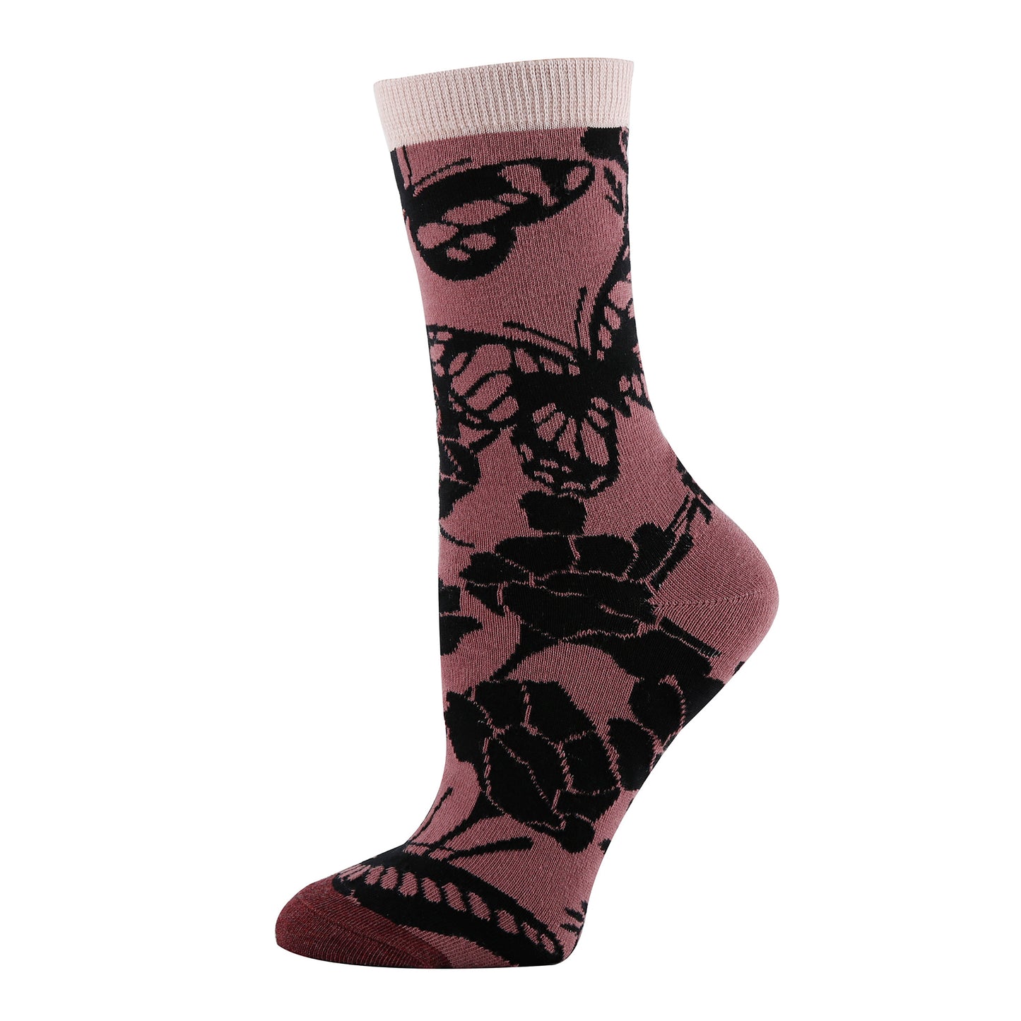 Blossom Print Socks Premium Crew Socks- Sock It Up Sock