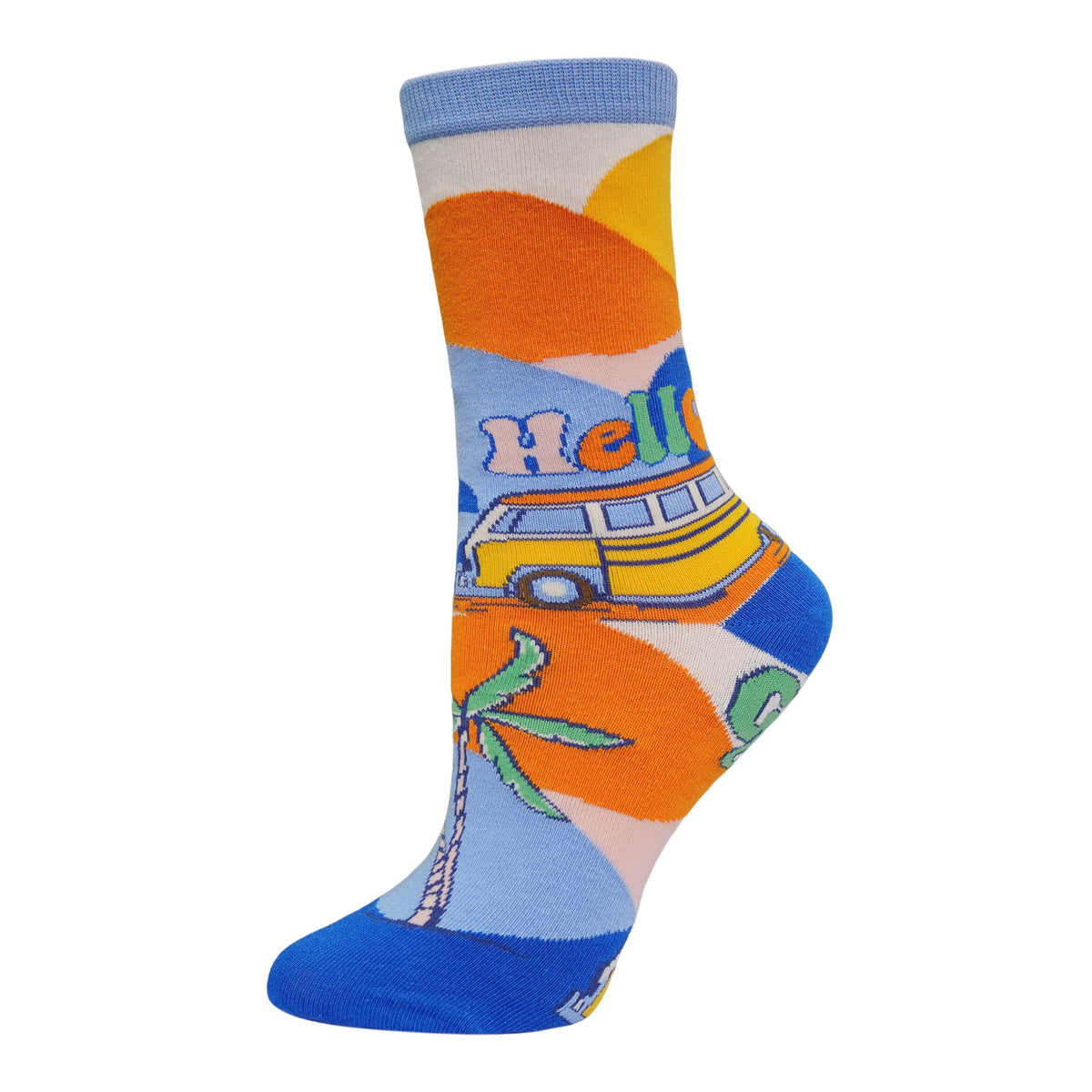 Hello Goodbye Socks Premium Crew Socks- Sock It Up Sock