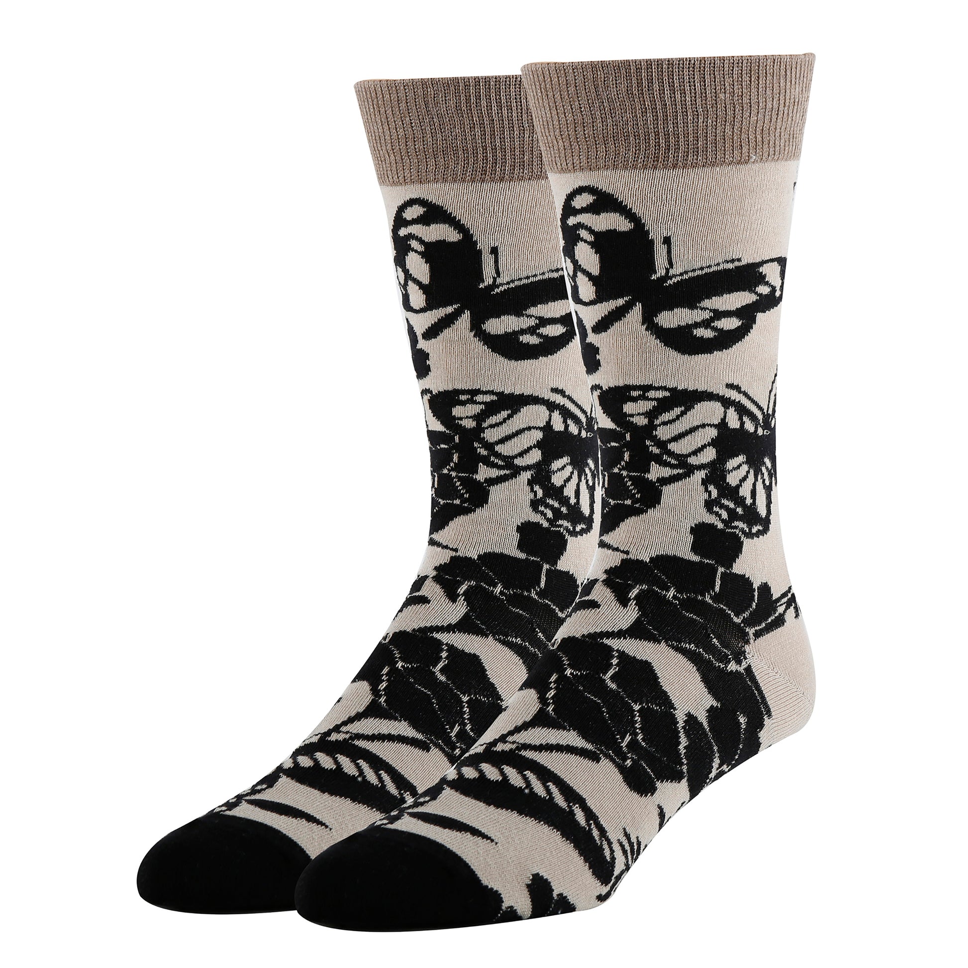 Blossom Print Socks Premium Crew Socks- Sock It Up Sock