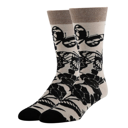 Blossom Print Socks Premium Crew Socks- Sock It Up Sock