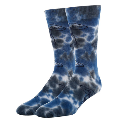 Night Breeze Tie Dye Socks Premium Crew Socks- Sock It Up Sock