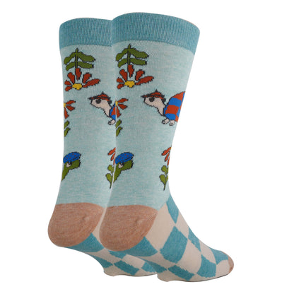 Groovy Turtle Socks Premium Crew Socks- Sock It Up Sock