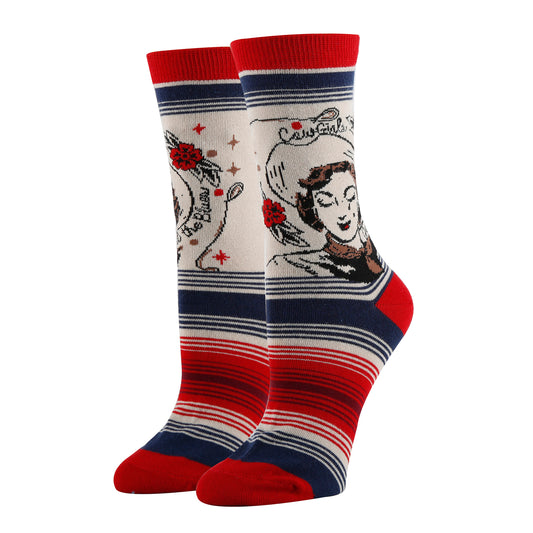 Cowgirls Cry Socks Premium Crew Socks- Sock It Up Sock