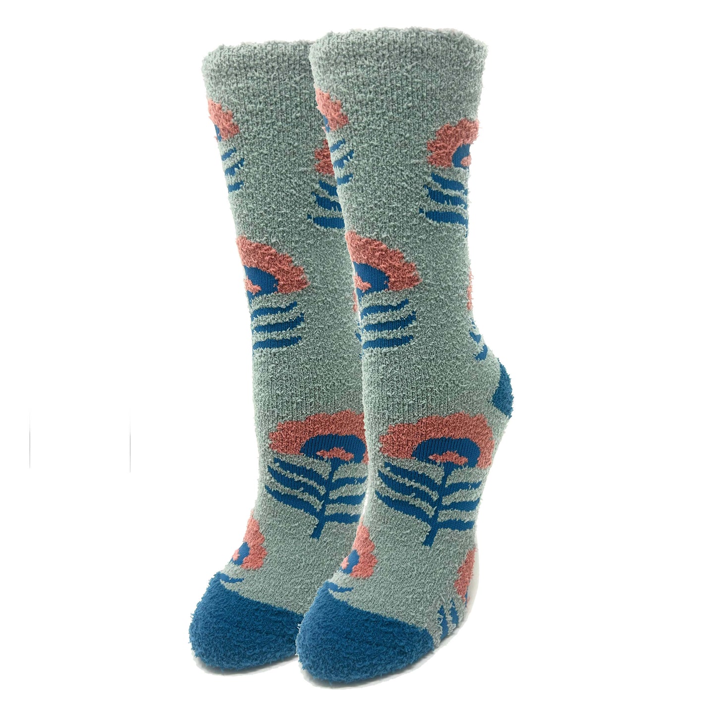 Hazel Grip Socks Premium Crew Socks- Sock It Up Sock