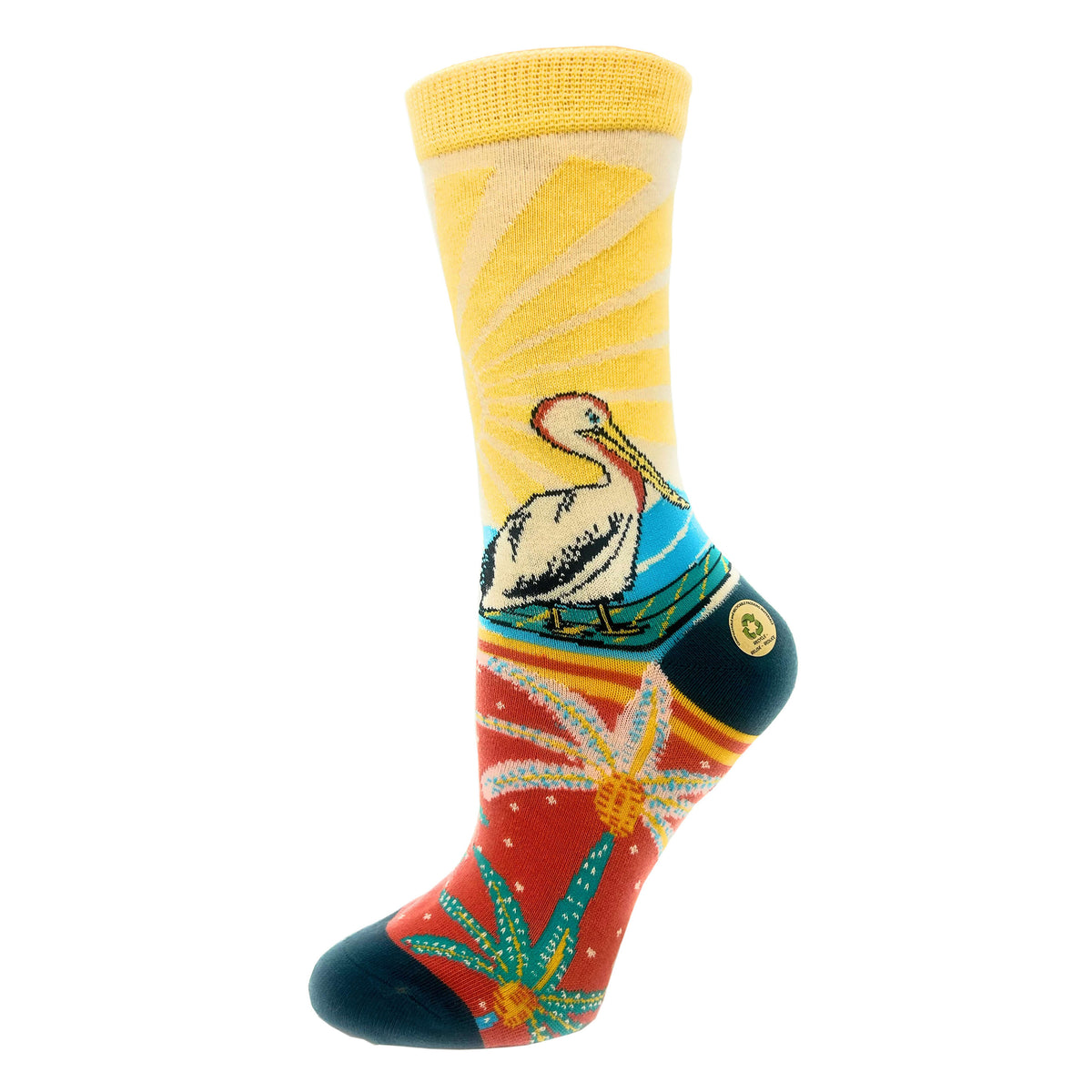 Sunshine Vibes Socks Premium Crew Socks- Sock It Up Sock