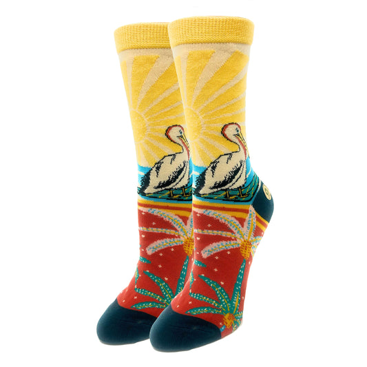 Sunshine Vibes Socks Premium Crew Socks- Sock It Up Sock