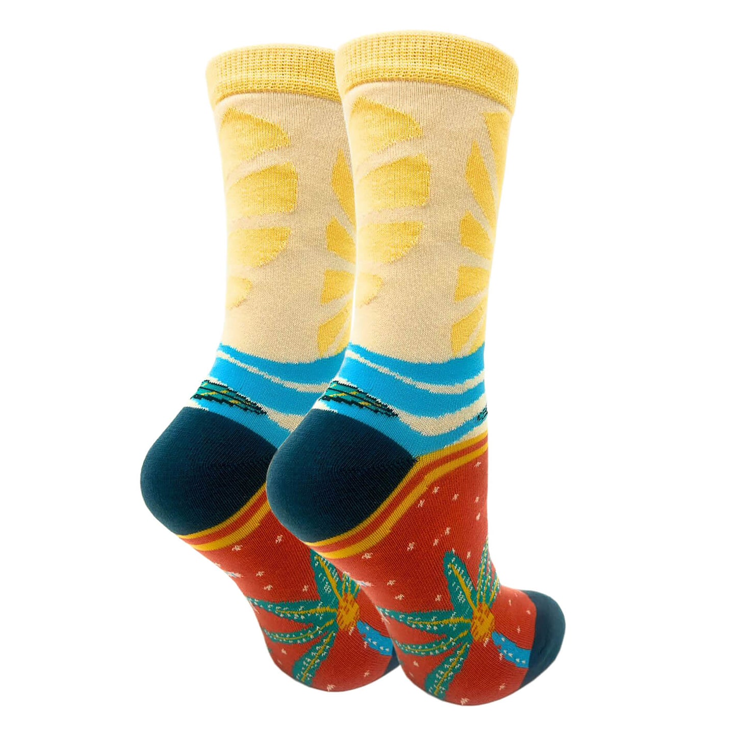 Sunshine Vibes Socks Premium Crew Socks- Sock It Up Sock