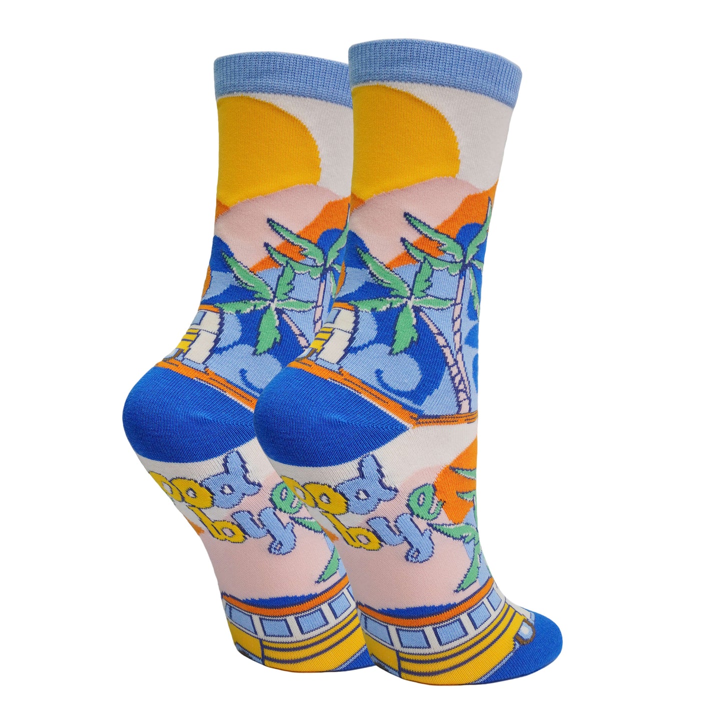Hello Goodbye Socks Premium Crew Socks- Sock It Up Sock