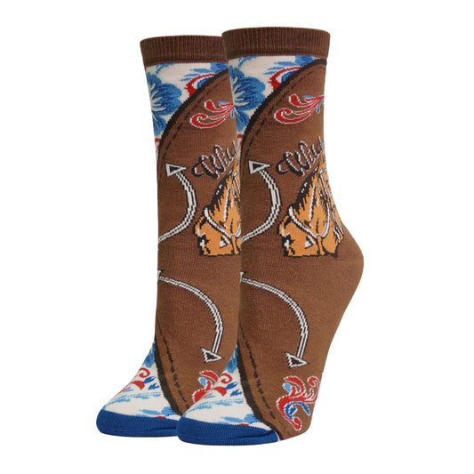 Urban Cowgirl Socks Premium Crew Socks- Sock It Up Sock