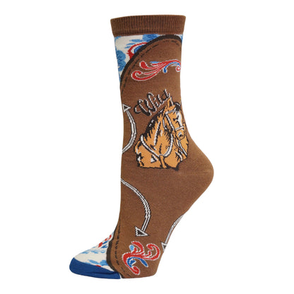 Urban Cowgirl Socks Premium Crew Socks- Sock It Up Sock