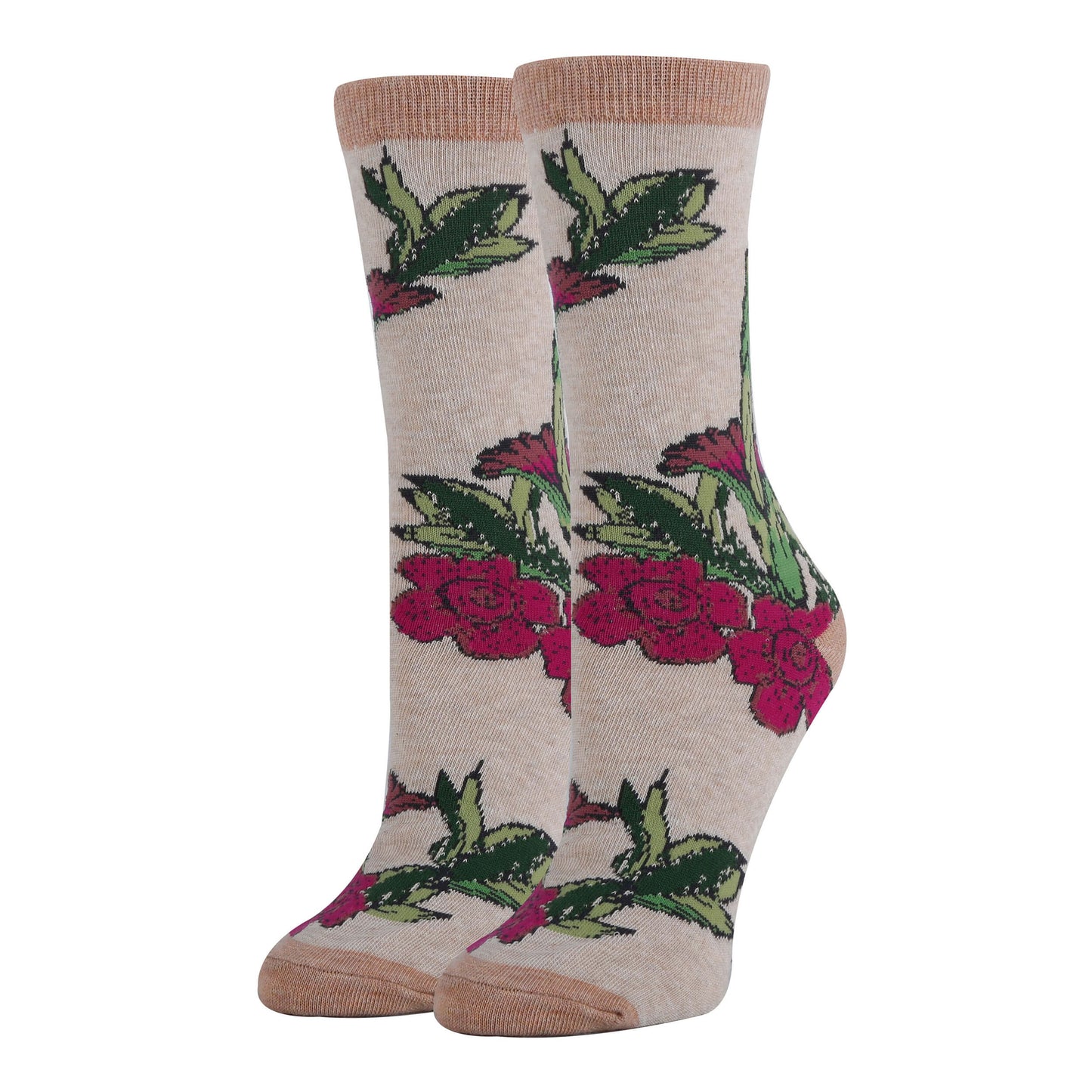 Corpse Floral Socks Premium Crew Socks- Sock It Up Sock