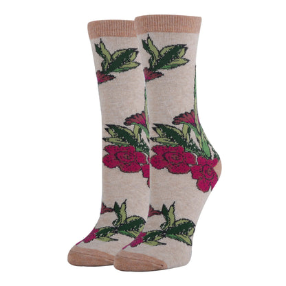 Corpse Floral Socks Premium Crew Socks- Sock It Up Sock