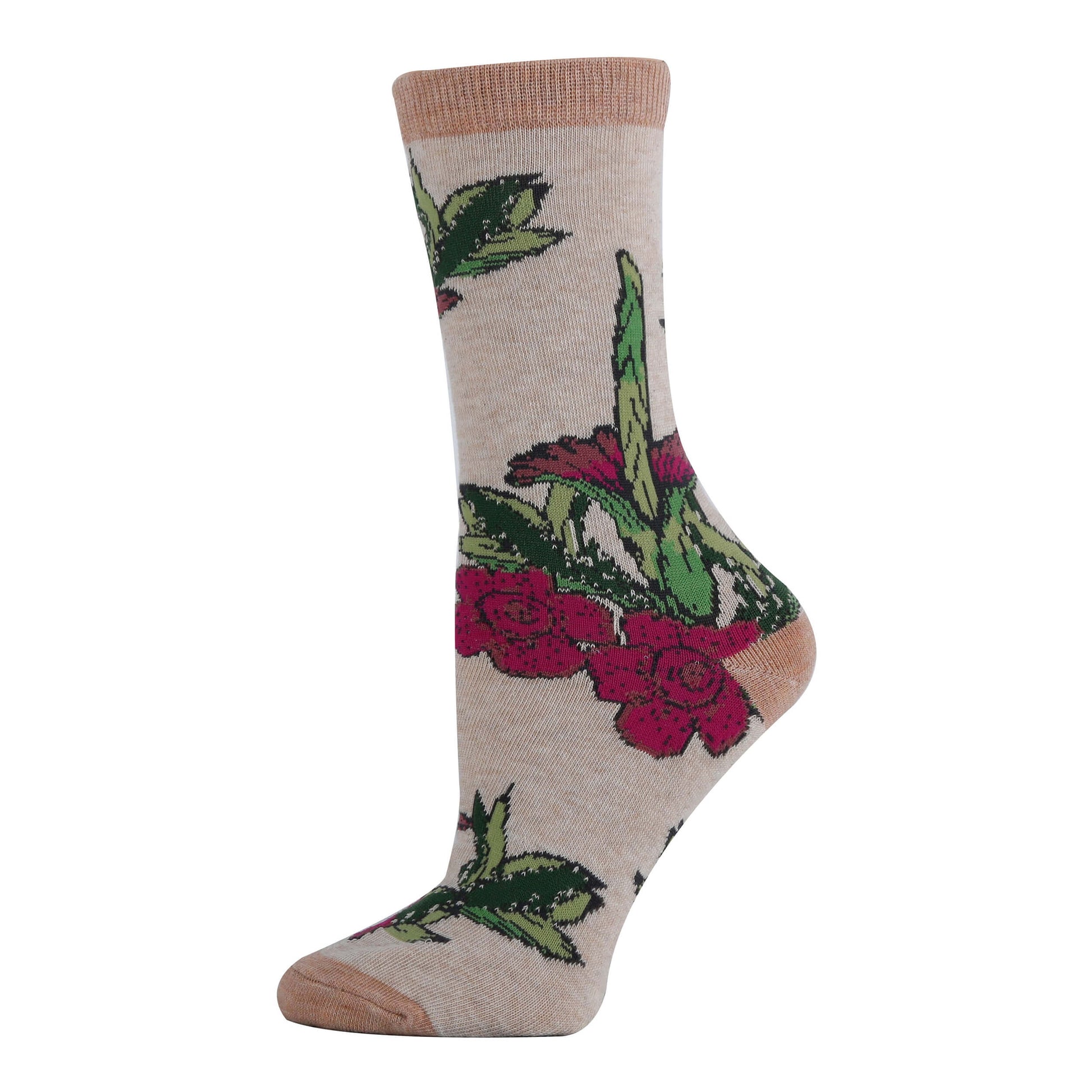 Corpse Floral Socks Premium Crew Socks- Sock It Up Sock
