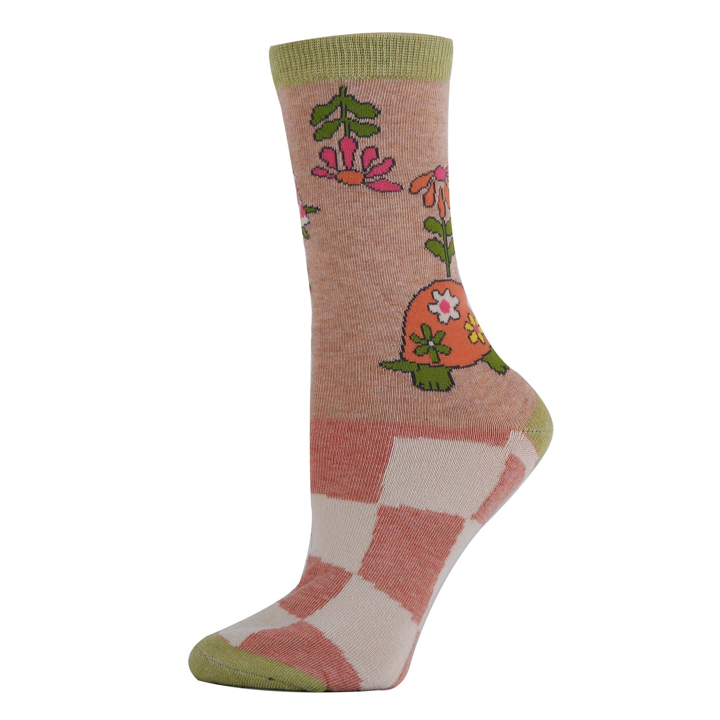 Groovy Turtle Socks Premium Crew Socks- Sock It Up Sock