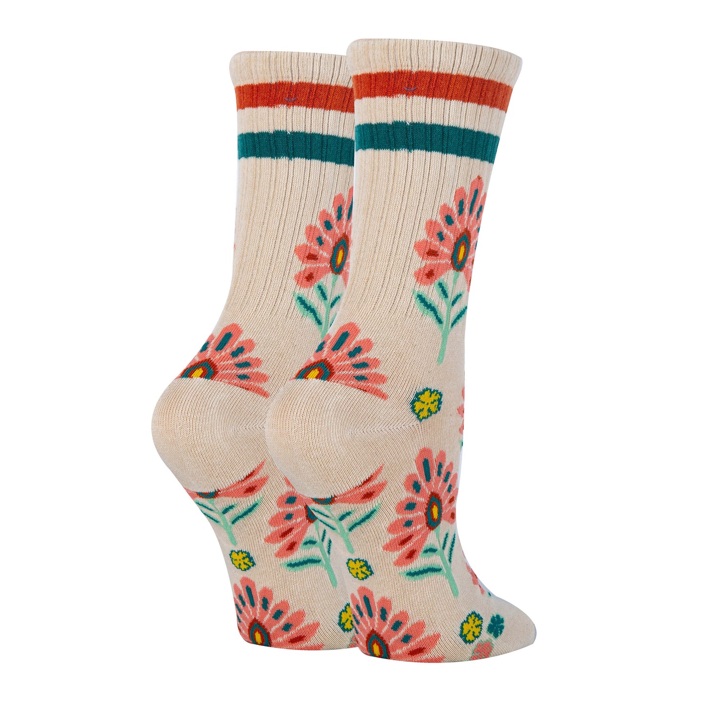 Wild Flowers Athletic Socks Premium Crew Socks- Sock It Up Sock