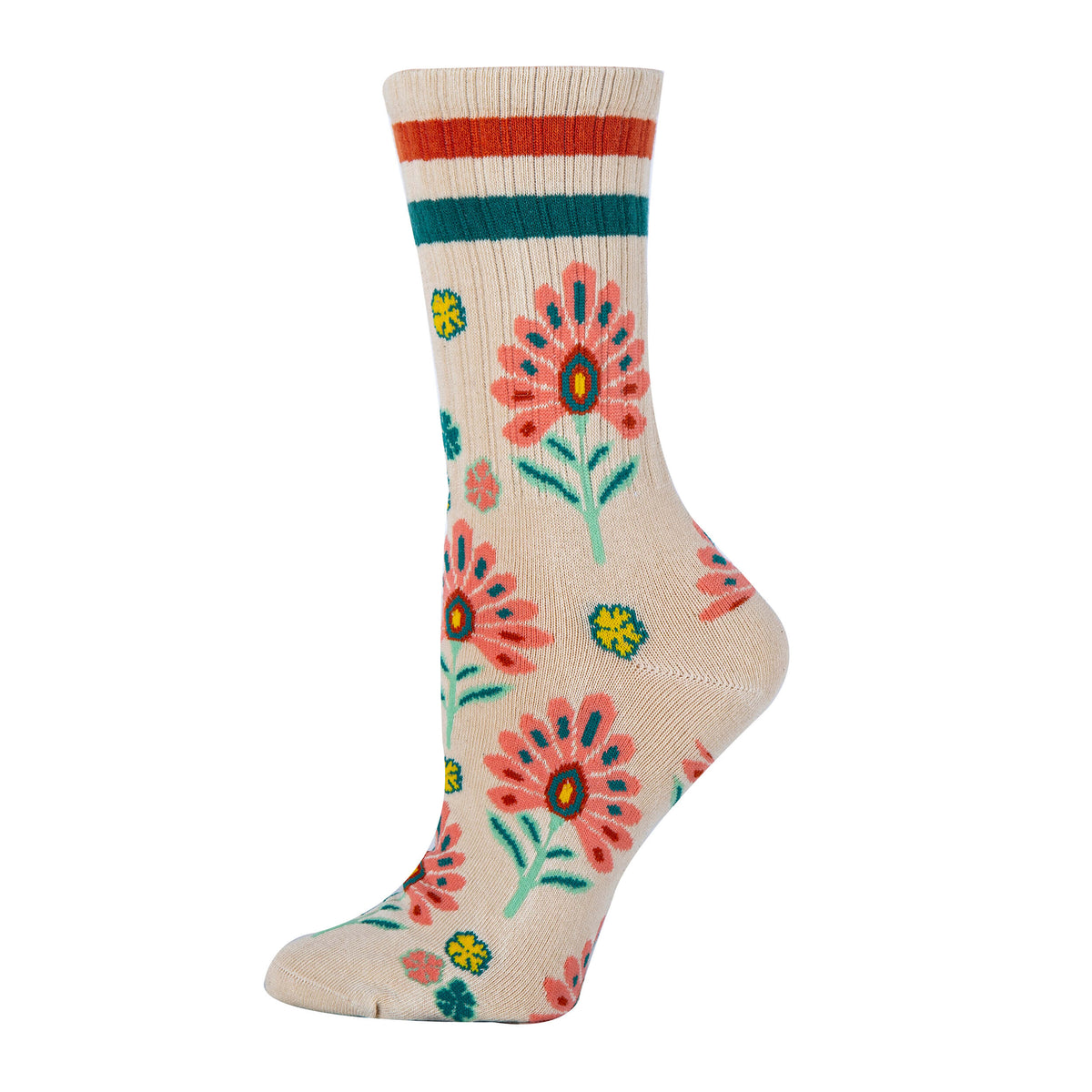 Wild Flowers Athletic Socks Premium Crew Socks- Sock It Up Sock