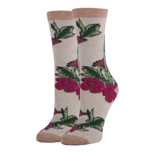 Corpse Floral Socks | Fashion Dress Socks for Women