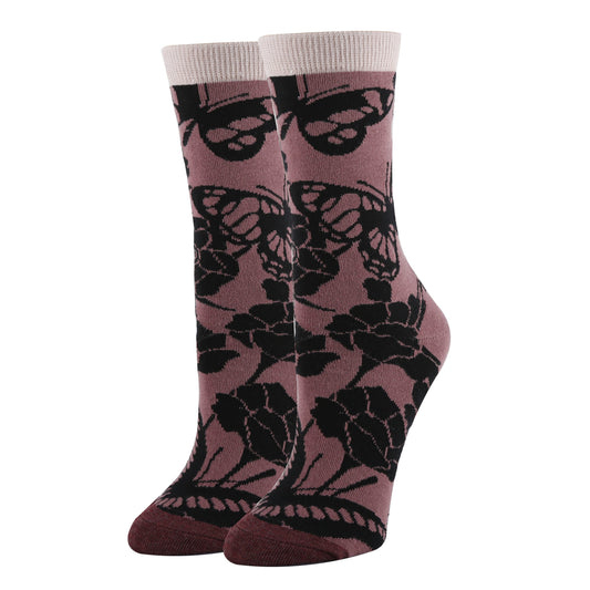 Blossom Print Socks | Stylish Dress Socks for Women